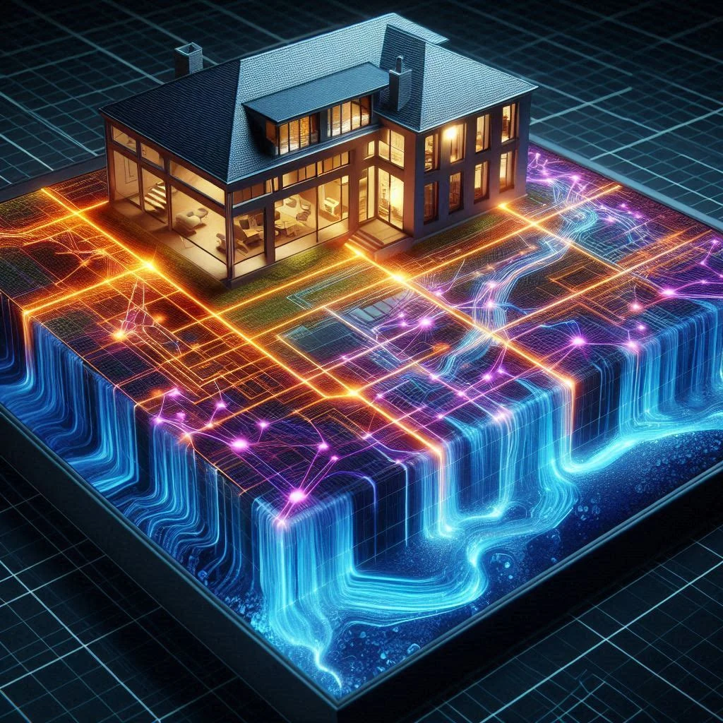 Géobiologie : réseaux Hartmann, Curry, failles et cours d'eau souterrains